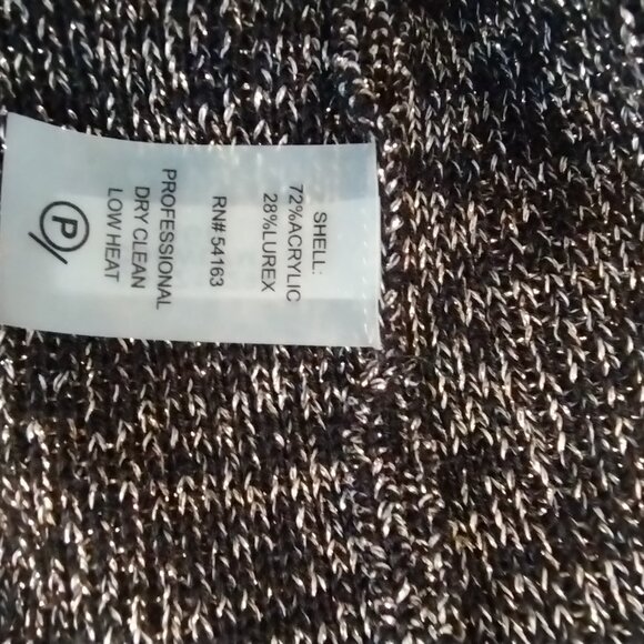 Calvin Klien Metallic Sweater Dress Size XL - Beautiful & Very Nice - Picture 6 of 9